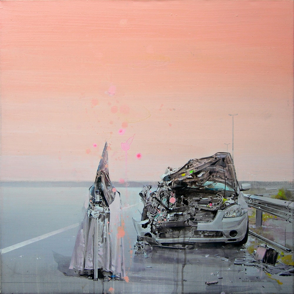 "Untitled II" · acrylic on canvas · 65x65cm · 2011 · Cara Hoepner’s private collection, San Francisco, CA